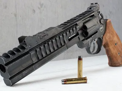 Korth Super Sport STX and Compensator Low-poly 3D model