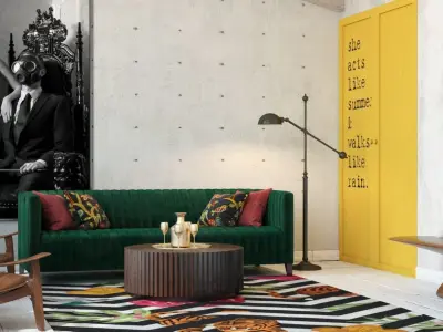 ARTIST LIVING ROOM  3D model