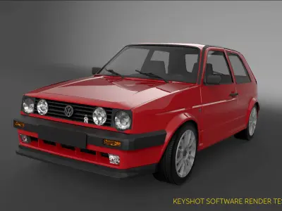 VW Golf 2 Angry rabbit street racing 3D model