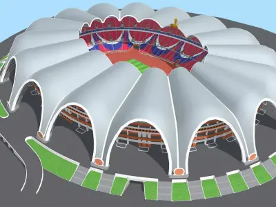 Biggest stadium in the world - Rungrado 1st of May 3D model