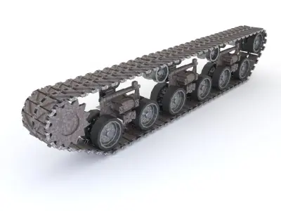 Tank tracks GMC M40  3D model