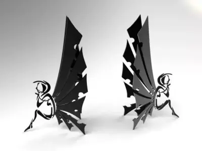 Book holder Fairy Free 3D print model