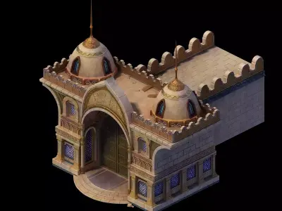castle build 3D model buy