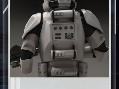 Star Wars 3D Printable Clone Trooper Engineer Figure 3D print model