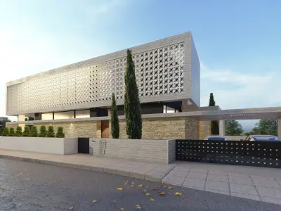 TIA19 modern house in cyprus 3D model