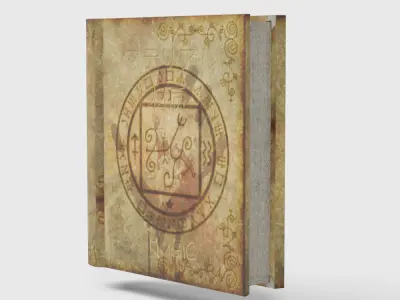 A Simple Magic Book Low-poly 3D model