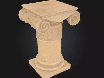 Corinthian Elegance A Pillar of Classical Grandeur 3D model