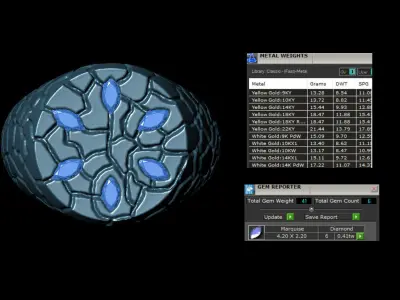 nugget ring 3D model