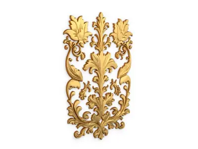 Classic carved decor ornament 422 3D model