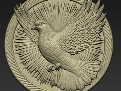 Pigeon Pendant A29 3D print model