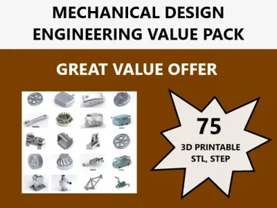 MECHANICAL DESIGN ENGINEERING VALUE PACK 3D Model Collection