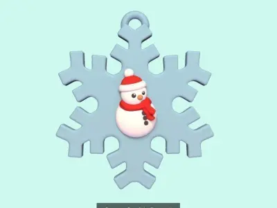 Christmas Tree Ornaments 4 3D Model Collection