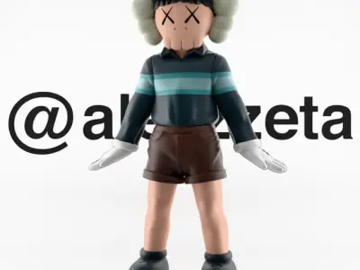 Kaws CHUL SU Squid Game Season 3 Textured Low-poly 3D model