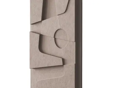 Abstract relief artwork 3D model