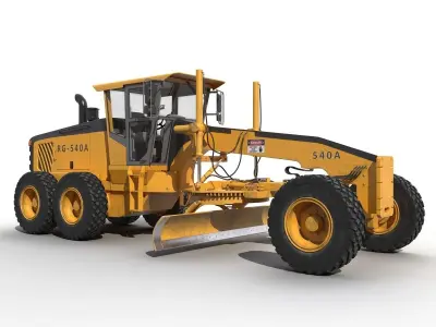 Road Grader 3D model