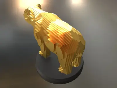 Parametric Bear Low-poly 3D model purchase