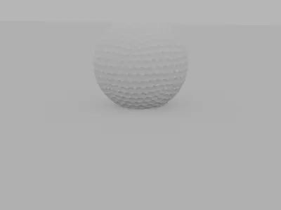 Realistic Golf Ball 3D Model 3D model
