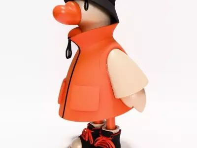  Urban Duckling Dapper Quack Streetwear toy 3D print model