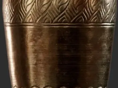 brass vass  Free low-poly 3D model