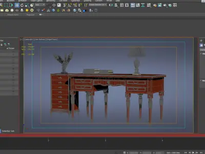 cabinet cabinet wardrobe sofa bed table bookshelve 3D model