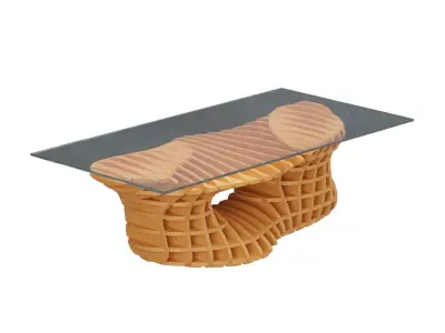Parametric coffee table 10 3D model