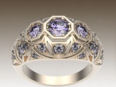 Ring Antique Style 3D print model