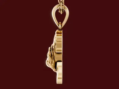 Dog Pendant lux 3D print model