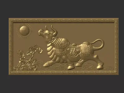 Bull Decoration 3D print model
