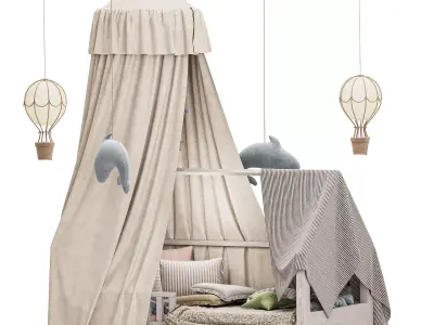 Baby bed 6 3D model
