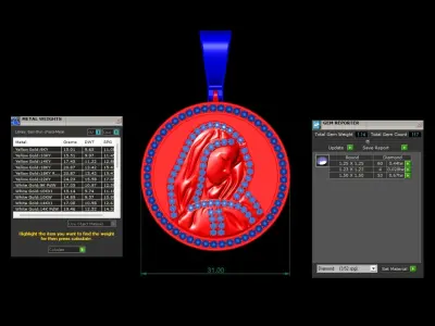 virgin Mary 3D print model