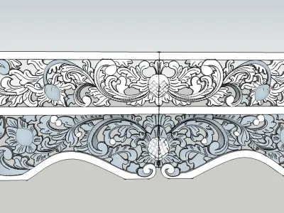 wood carved 2 Free 3D model