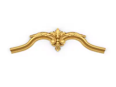 Classic decor ornament carved 10 3D model