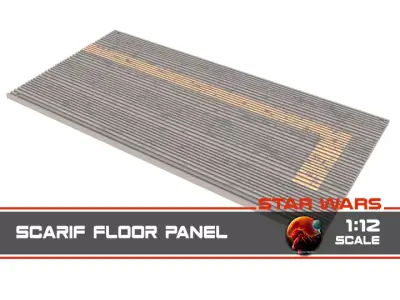 Star Wars Rogue One Scarif floor panels 1-12 scale Blackseries  Free 3D print model