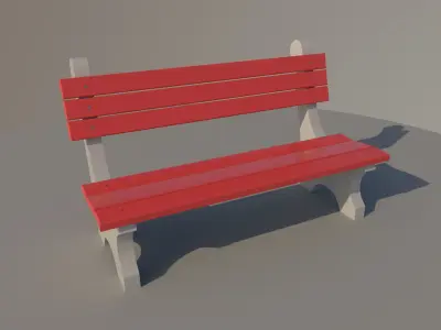 Park Bench Free 3D model purchase