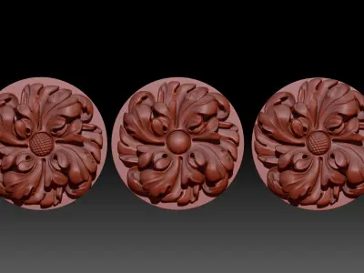 Carved decor2 3D print model