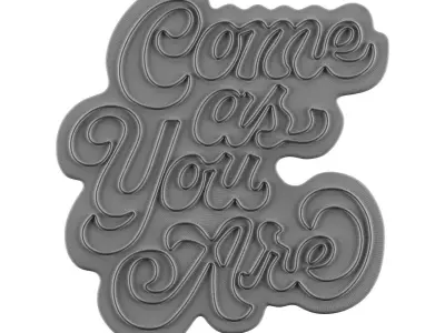Come As You Are Neon Sign 3D model