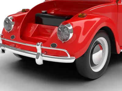 Volkswagen Beetle 1300 1963 HQ 3d model 3D model