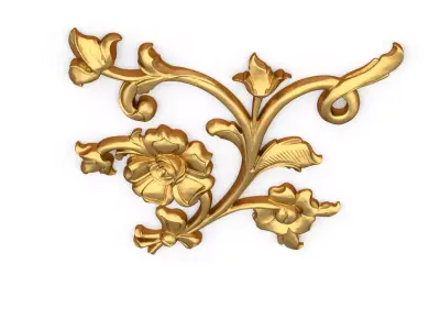 Classic decor ornament carved 72 3D model