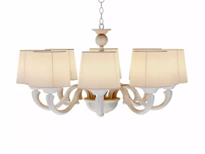 5-light chandelier 3D model