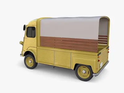 Generic 40s Van Pick Up v1 3D model