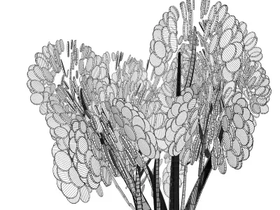 Cartoon tree S2Cv1 3D model