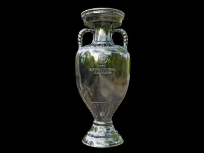 European Championship Cup Free low-poly 3D model