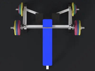 Weight Bench 3D model purchase
