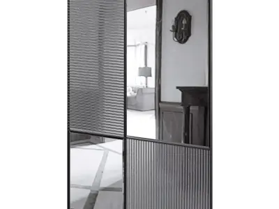 Wall Mirror Finestra Flutes by Deknudt Mirrors 3D model