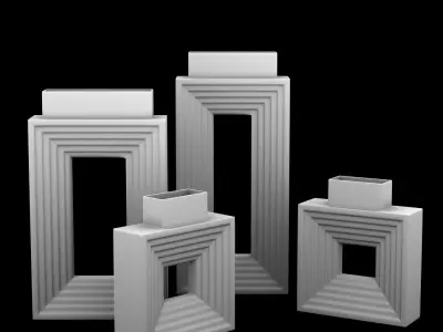 Vase 3D print model 3D model