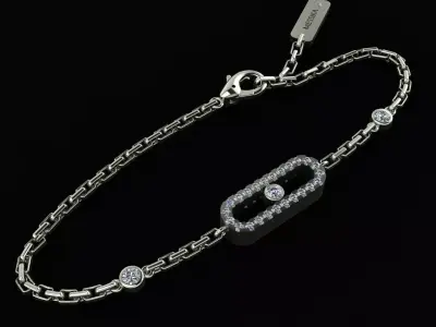 MESSIKA MOVE UNO PAVE 3D PRINTONG MODEL 3D print model