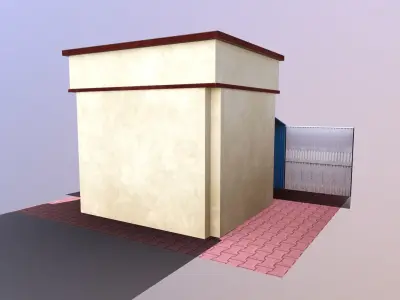 Guard Room Low-poly 3D model