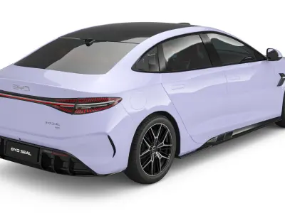 2025 BYD Seal With Interior 3D model