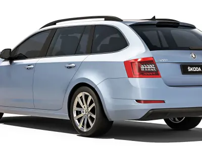 Skoda Octavia A7 Combi 2013 3D model