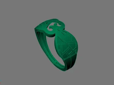 Women Ring Plain Ring Ready STL 3DM Models Womens Rings 3D print model 37